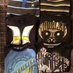 COPY - Hurley and Quicksilver Boys long sleeve lot